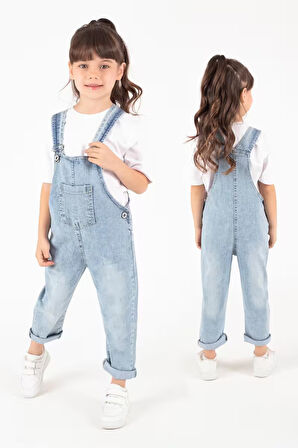Çocuk Kot Salopet Unisex