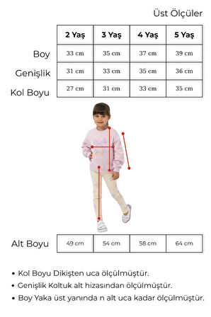 Kız Çocuk Sweat Tayt Takım Lovely 2-5 Yaş