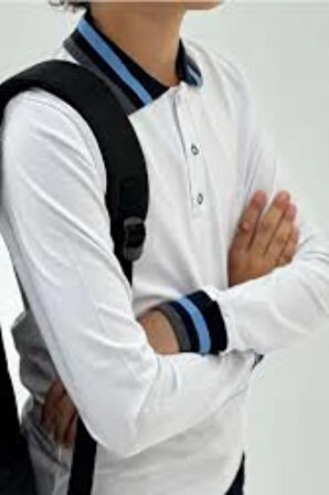 Azerbaycan Mekteb Formaları %100 Pamuk Penye Büyük Beden Beyaz