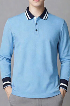 Azerbaycan Mekteb Formaları %100 Pamuk Penye Büyük Beden Mavi