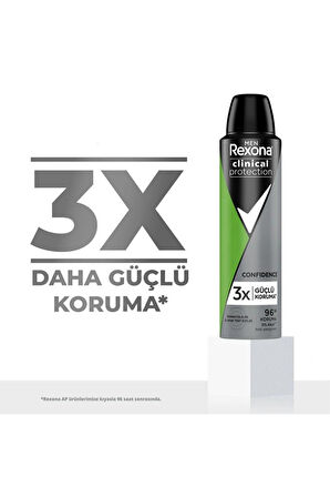 Rexona Men Clinical Protection Erkek Sprey Deodorant Active Fresh 150 ml