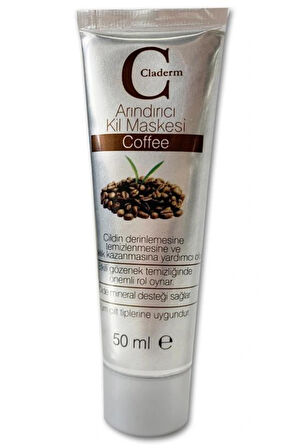 Claderm Coffee Killi Yüz Maskesi 50 ml Aloe Vera Yatıştırıcı Jel (Sünger Hediyeli)