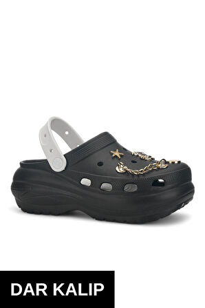 Kalın Taban Taş Detaylı Rahat Kadın Doktor Hemşire Terliği