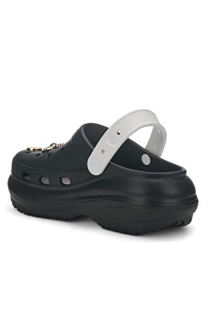 Kalın Taban Taş Detaylı Rahat Kadın Doktor Hemşire Terliği