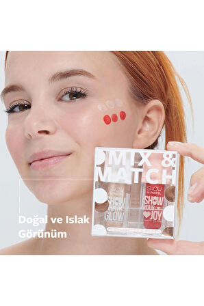 Mix & Match Glow Liquid Highlighter 72 & Joy Liquid Blush 55 Pastel