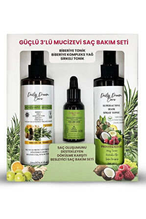 Daily Dream Care Hızlı Saç Uzatma Biberiye Serum + Biberiye Tonik Saç Bakım Seti