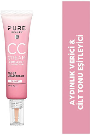 Pure Beauty Canlı ve Eşit CC Krem Spf50 Pa+++ Natural 30 ml