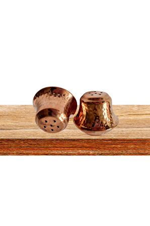 Gaziantep El İşçiliği Bakır Tuzluk 3'lü Set