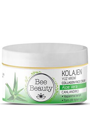 Bee Beauty Canlandırıcı Aloe Vera Kolajen Yüz Kremi 50 ml