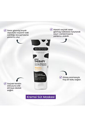 Morfose Kremsi Süt Saç Maskesi Milk Therapy 75 ml