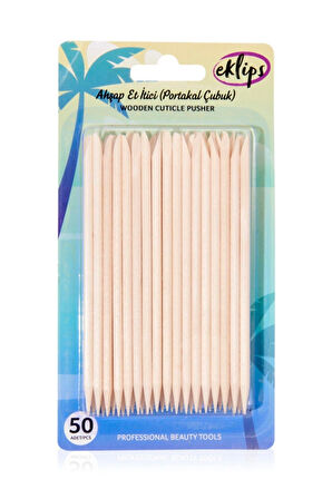 Tek Kullanımlık Steril Et İtici Ahşap 50 Adet Portakal Çubuğu