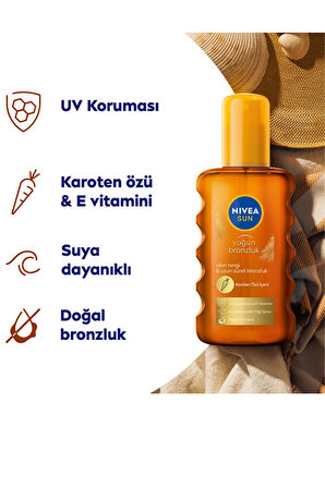 Nivea Sun SPF 6 Karoten Özlü Yoğun Bronzlaştırıcı Güneş Yağı Sprey – 200 ml