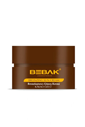 Bebak Kakao Özlü Güneş Bakım Kremi – Bronzluk Destekleyici Yoğun Nemlendirici, 100 ml
