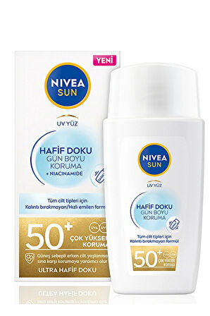 Nivea Sun Hafif Dokulu Güneş Koruyucu Yüz Kremi 50SPF 40 ml