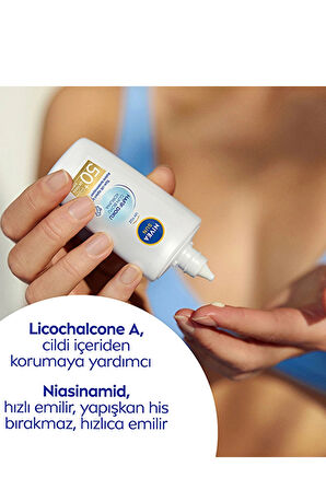 Nivea Sun Hafif Dokulu Güneş Koruyucu Yüz Kremi 50SPF 40 ml