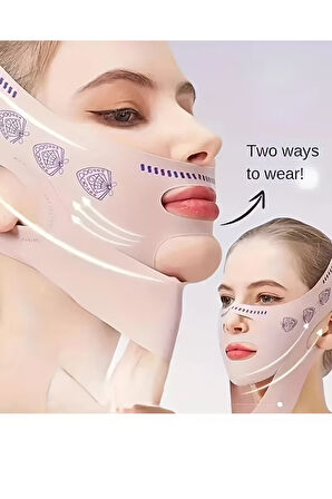 Ayarlanabilir V-Şekilli Yüz Kaldırma Bandı (Unisex) – Çift Çene Azaltıcı, Nazolabiyal Kırışıklık Sıkılaştırıcı, Nefes Alabilen & Kokusuz, Hipoalerjenik Kumaş, Gündüz & Gece Kullanıma Uygun, Yeniden Kullanılabilir Yüz Şekillendirici Maske