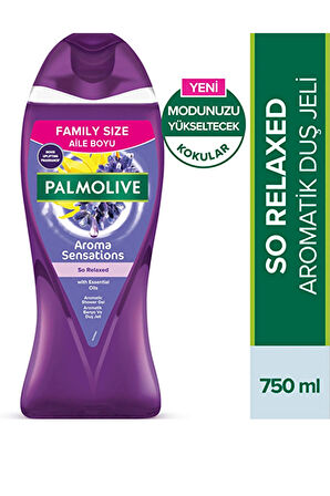 Palmolive Aroma Sensations So Relaxed Duş ve Banyo Jeli – Lavanta, Ylang Ylang & Kakule Özlü, 750 ml