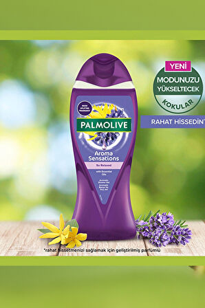 Palmolive Aroma Sensations So Relaxed Duş ve Banyo Jeli – Lavanta, Ylang Ylang & Kakule Özlü, 750 ml