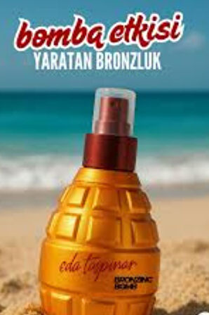 Eda Taşpınar Bronzing Bomb SPF0 200 ml – Yoğun Bronzlaştırıcı Yağ, Altın Tonlu Bronzluk, Doğal İçerikli Güneş Ürünü