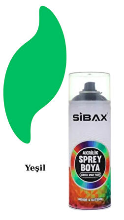 Sibax Akrilik Sprey Boya – 400 ml | Parlak Renkli Hızlı Kuruyan Boya | Metal, Ahşap, Cam, Plastik, Duvar Uyumlu | Tüm Renkler
