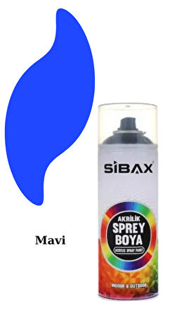 Sibax Akrilik Sprey Boya – 400 ml | Parlak Renkli Hızlı Kuruyan Boya | Metal, Ahşap, Cam, Plastik, Duvar Uyumlu | Tüm Renkler