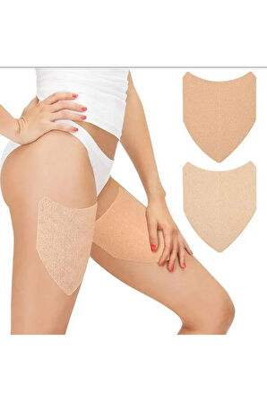 2 Adet Kendinden Yapışkanlı Sürtünme ve Pişik Önleyici Uyluk Koruyucu Bant – Spor ve Günlük Kullanım İçin Uniseks