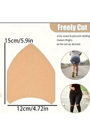 2 Adet Kendinden Yapışkanlı Sürtünme ve Pişik Önleyici Uyluk Koruyucu Bant – Spor ve Günlük Kullanım İçin Uniseks