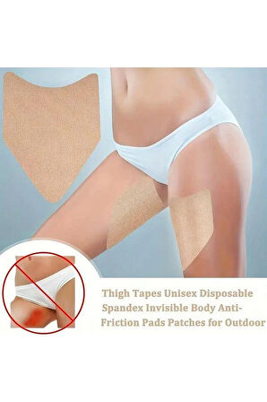 2 Adet Kendinden Yapışkanlı Sürtünme ve Pişik Önleyici Uyluk Koruyucu Bant – Spor ve Günlük Kullanım İçin Uniseks