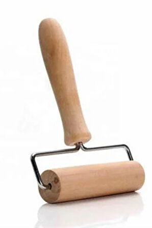 Ahşap Saplı Rulo Merdane, Oklava, Ahşap Spatula, Pürüzsüz Oklava Pizza Börek Açma