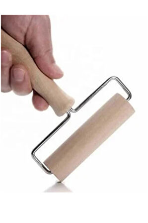 Ahşap Saplı Rulo Merdane, Oklava, Ahşap Spatula, Pürüzsüz Oklava Pizza Börek Açma