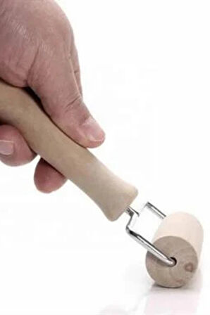 Ahşap Saplı Rulo Merdane, Oklava, Ahşap Spatula, Pürüzsüz Oklava Pizza Börek Açma