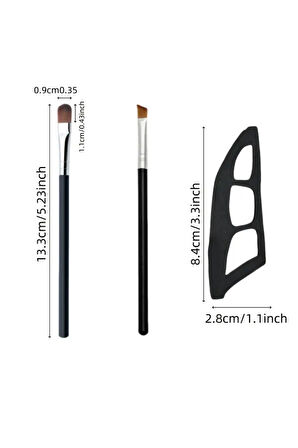 Göz Makyaj Asistanı - 2 Özel Far Fırçası, Göz Farı Araçları, Hızlı Makyaj Şablonları, Göz Farı Kalıpları, Kadın Başlangıç Seviyesi İçin Uygun,