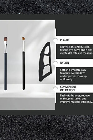 Göz Makyaj Asistanı - 2 Özel Far Fırçası, Göz Farı Araçları, Hızlı Makyaj Şablonları, Göz Farı Kalıpları, Kadın Başlangıç Seviyesi İçin Uygun,