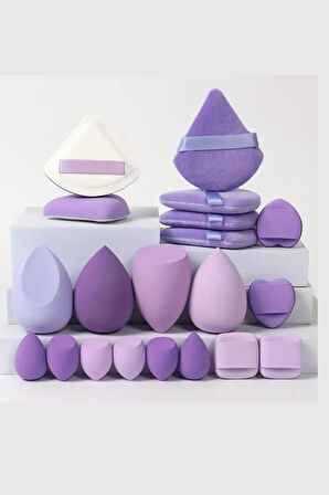 Marshmallow 20'li Makyaj Süngeri Seti – Fondöten, BB Krem ve Kapatıcı Uygulama Süngeri