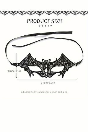 Kadın & Erkek Halloween Dantel Maske – Siyah Venedik Tarzı Maske Balosu Göz Maskesi, Kostüm ve Parti Aksesuarı