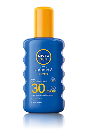 Nivea Sun SPF30 Güneş Koruyucu & Nemlendirici Vücut Spreyi – UVA & UVB Yüksek Koruma, 200 ml