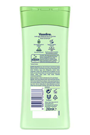 Vaseline Vücut Losyonu Aloe Vera Ferahlığı – Kuru Ciltler İçin Yoğun Nemlendirici Losyon, 200 ml