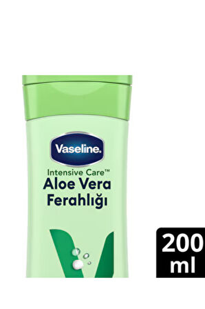 Vaseline Vücut Losyonu Aloe Vera Ferahlığı – Kuru Ciltler İçin Yoğun Nemlendirici Losyon, 200 ml