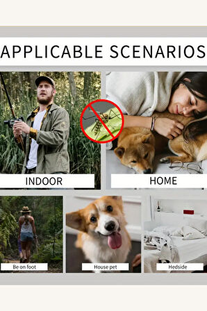 Elektronik Sivrisinek Kovucu Bileklik – Hareket Sensörlü, UV/Isı Algılamalı, Şarj Edilebilir, Unisex Koruma Bileziği