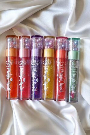 İnci detaylı renk değiştiren uzun süre kalıcı parlatıcı özellikli dudak bakım yağı