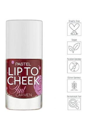 Pastel Lip To Cheek Tint Carmen Ruj,Allık ve Sunlight Highlighter - Aydınlatıcı 101