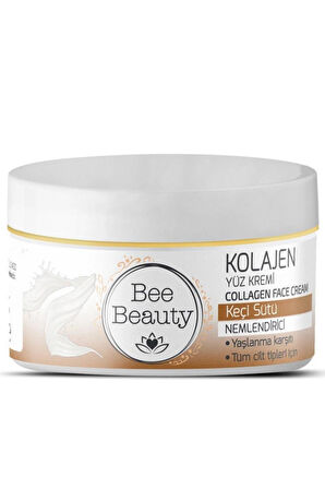 Bee Beauty Koruyucu Yaşlanma Karşıtı Yüz Kremi 50 Spf 50 ml Keçi Sütü Kolajen Yüz Kremi 50 ml