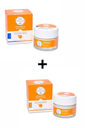 Bee Beauty Vitamin C Gündüz Kremi Antioksidan Koyu Leke Karşıtı 50 ml Bee Beauty Vitamin C Gece Kremi Antioksidan Koyu Leke Karşıtı 50 ml 