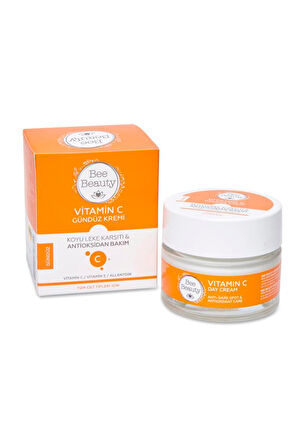 Bee Beauty Vitamin C Gündüz Kremi Antioksidan Koyu Leke Karşıtı 50 ml Bee Beauty Vitamin C Gece Kremi Antioksidan Koyu Leke Karşıtı 50 ml 