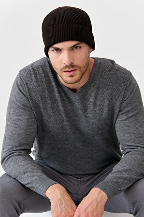 Erkek Yün Bere K.Kahve