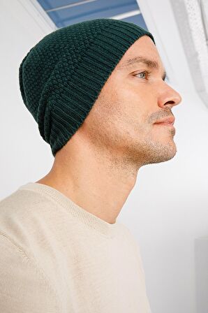 Erkek Yün Bere Yeşil