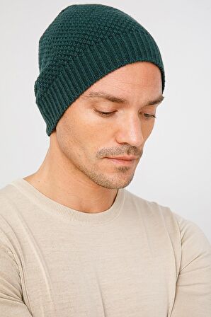 Erkek Yün Bere Yeşil