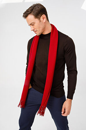 Erkek Düz Yün Kaşkol V.Çürüğü