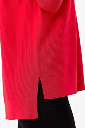 Kadın V Yaka İnce Bluz N.Çiçeği