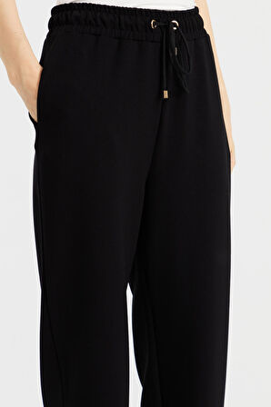 Kadın Cepli Eşofman Pantolon Siyah